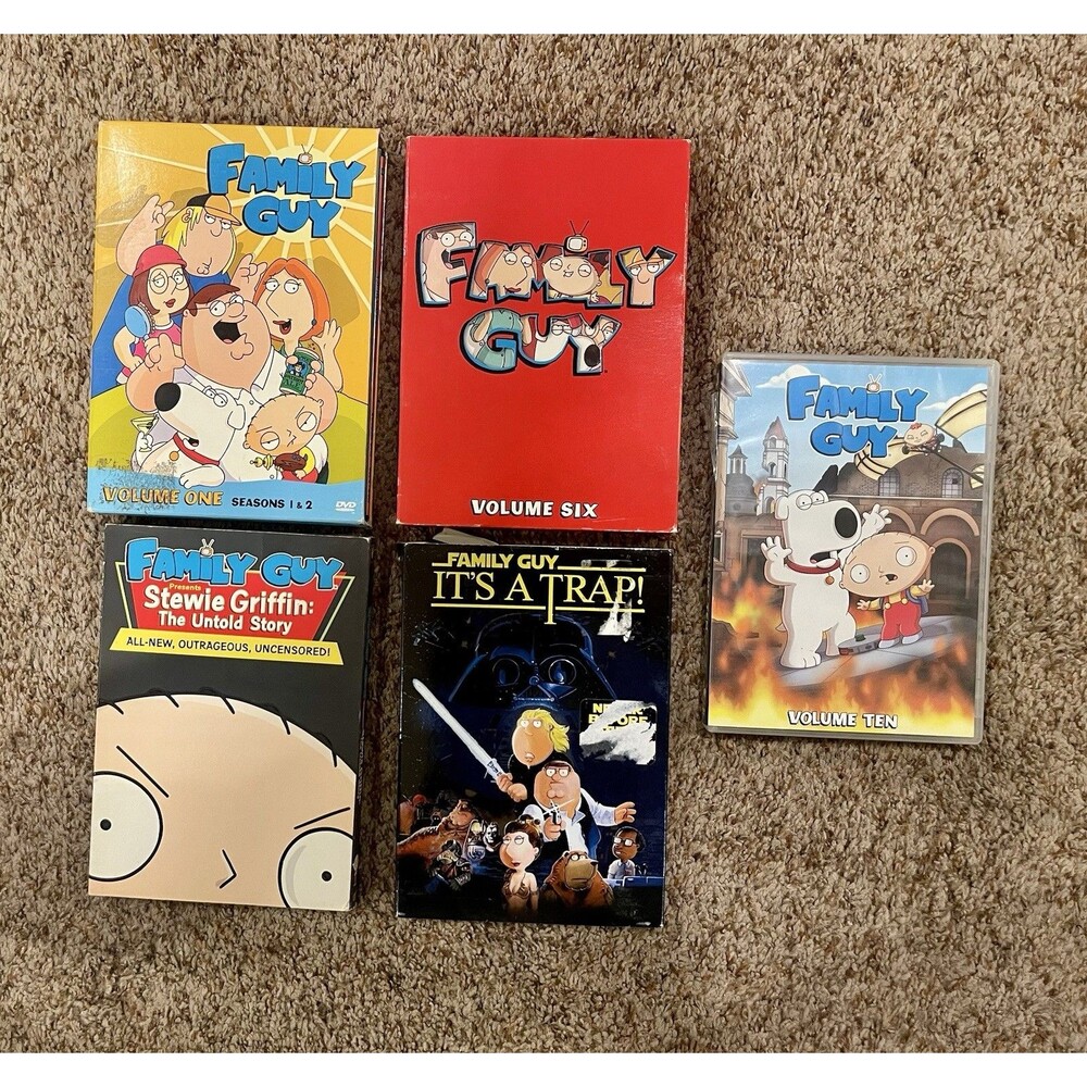 Family Guy DVD Lot Volume One Six Ten Stewie Griffin It’s a Trap - 5 Set Lot
